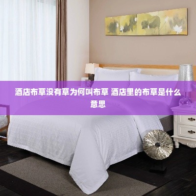 酒店布草没有草为何叫布草 酒店里的布草是什么意思