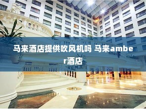马来酒店提供吹风机吗 马来amber酒店